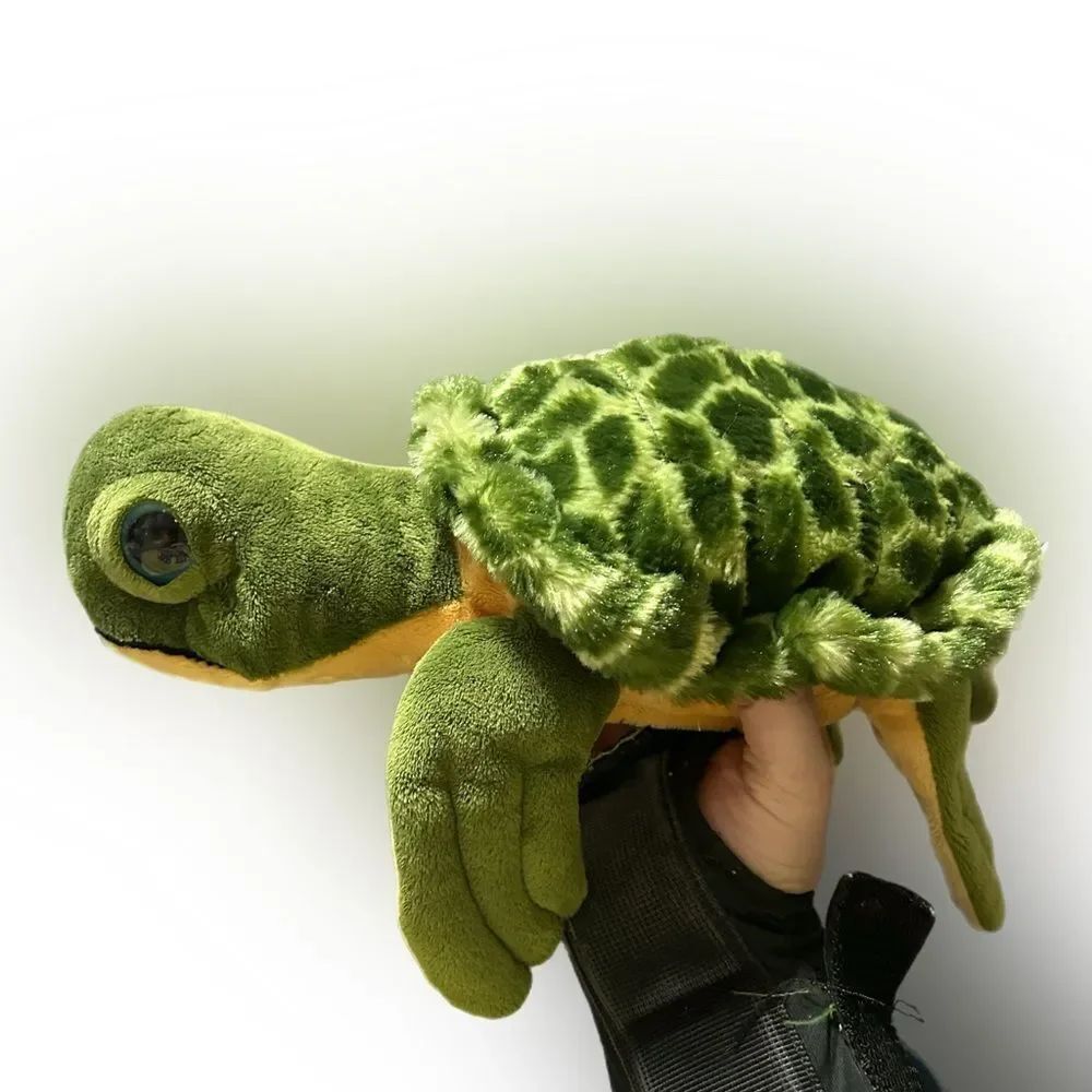 The Petting Zoo Green Sea Turtle 13” Plush Stuffed Animal